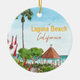 Laguna Beach Heisler Park Schmuck Keramik Ornament