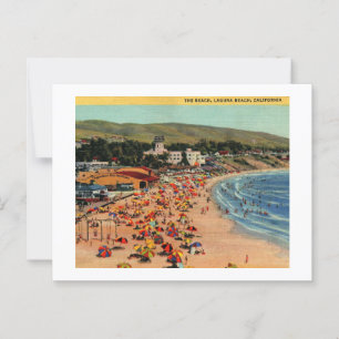 Laguna Beach, Kalifornien, Aussicht auf die 40er J Postkarte