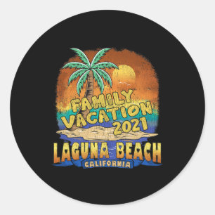 Laguna Beach Kalifornien Familienurlaub Souvenir M Runder Aufkleber