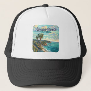 Laguna Beach Kalifornien Orange County Vintage Truckerkappe