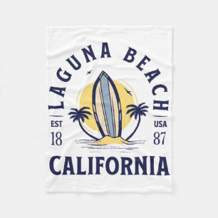Laguna Beach Kalifornien Surfen Sommerurlaub Vinta Fleecedecke