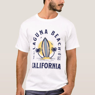 Laguna Beach Kalifornien Surfen Sommerurlaub Vinta T-Shirt