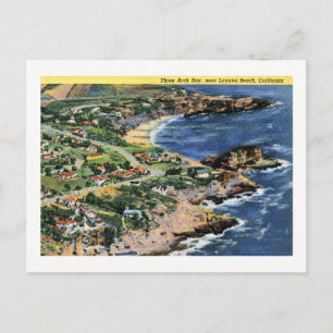 Laguna Beach, Kalifornien, Three Arch Bay Vintag Postkarte