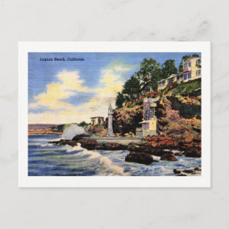 Laguna Beach, Kalifornien, Vintage Aussicht Postkarte