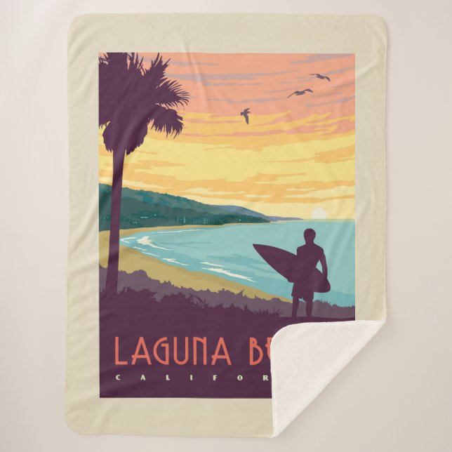 Laguna Beach | Laguna Beach Sherpadecke (Vorderseite)