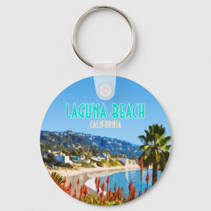 Laguna Beach Orange Landkreis Kalifornien Vintag Schlüsselanhänger