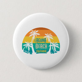 Laguna Beach Retro Button