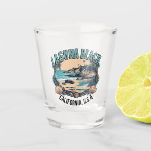 Laguna Beach Retro-Vignette Schnapsglas