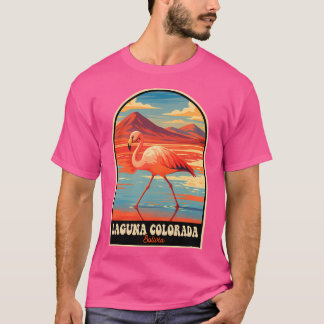 Laguna Colorada Bolivia Flamingo Wüste Vintag Tr T-Shirt