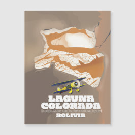 Laguna Colorada Bolivien Seepromenade Magnetkarte