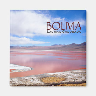 Laguna Colorada im Bolivien-Textmagneten Magnet
