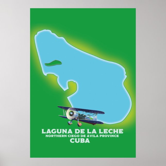 Laguna de la Leche Cuba Seeblick Poster (Vorne)