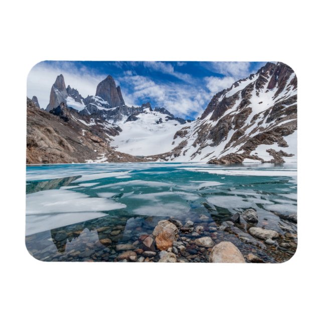 Laguna de Los Tres und Monte Fitzroy Magnet (Horizontal)