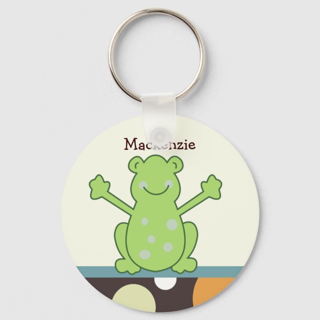 LAGUNA FROG Gefallen oder Name Tag SCHLÜSSELANHÄNG Schlüsselanhänger (Vorderseite)
