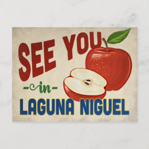 Laguna Niguel Kalifornien Apfel - Vintage Reise Postkarte