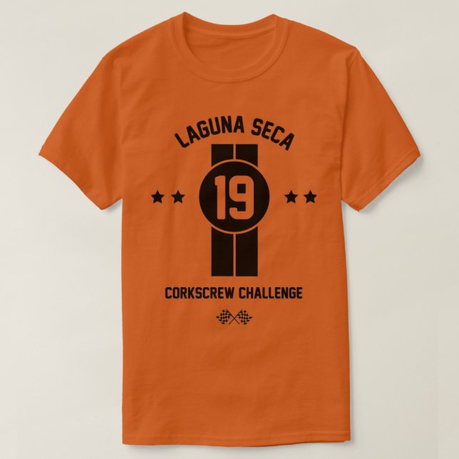 Laguna Seca Black T-Shirt (Design vorne)