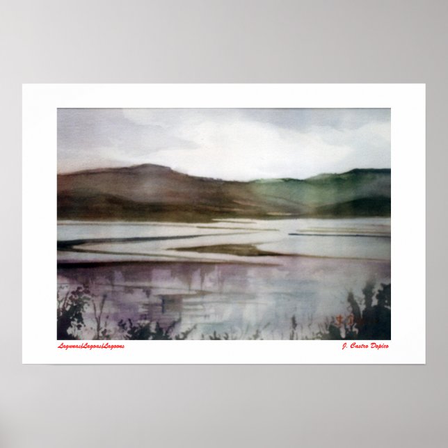 Lagunas/Lagoas/Lagoons Poster (Vorne)