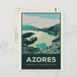 Lagune der Azoren von 7 Städten - Beispiel Portuga Postkarte