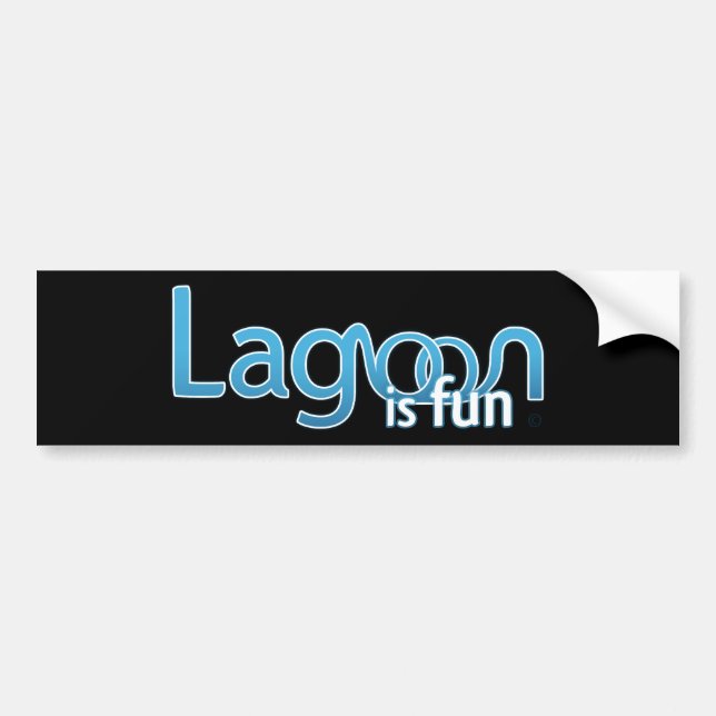 Lagune ist Spaß-Logo Autoaufkleber (Vorne)