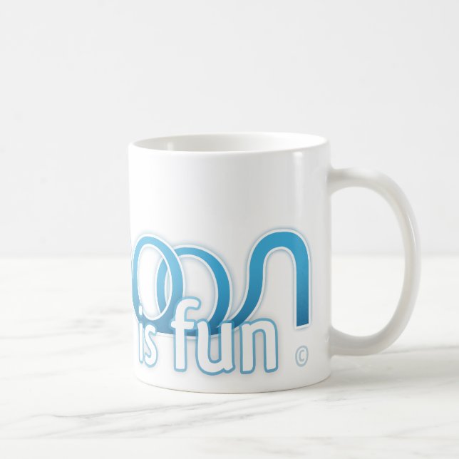 Lagune ist Spaß-Logo Tasse (Rechts)