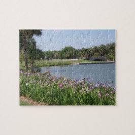 Lagune und Blume Puzzle