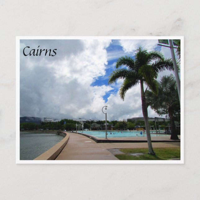 Lagune von Cairns esplanade Postkarte (Vorderseite)