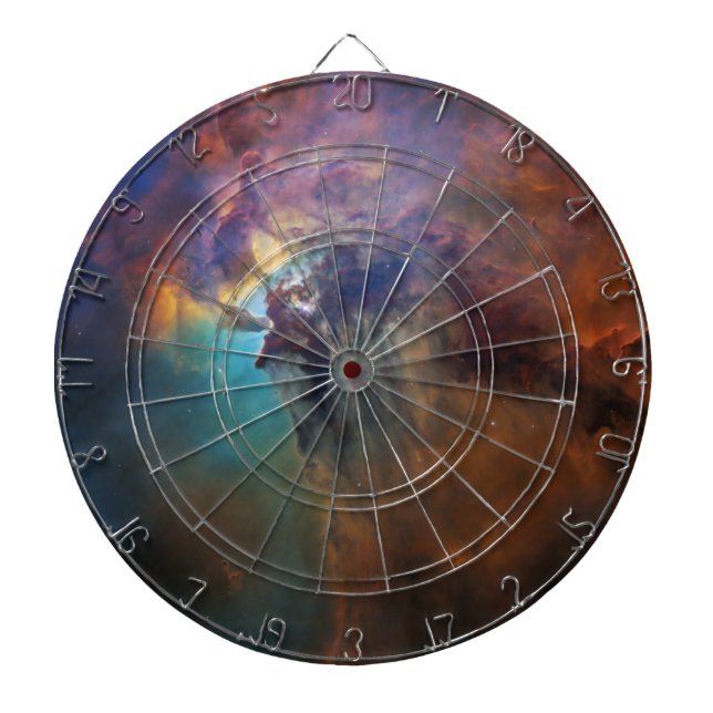 Lagunennebel (Astronomie-Raumbild) (Universum) Dartscheibe (vorne)