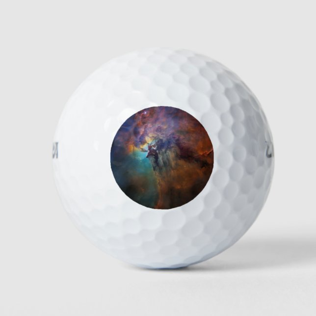 Lagunennebel (Astronomie-Raumbild) (Universum) Golfball (Vorderseite)