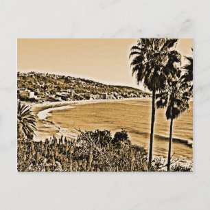 Lagunenstrand Vintag Postkarte