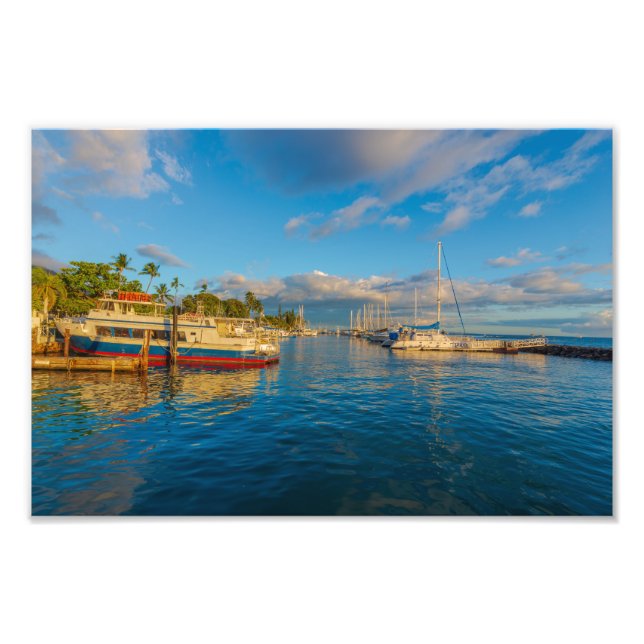Lahaina Harbour Foto Print (Vorne)