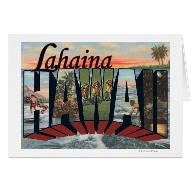 Lahaina, Hawaii - Große Briefbilder (Vorderseite (Horizontal))