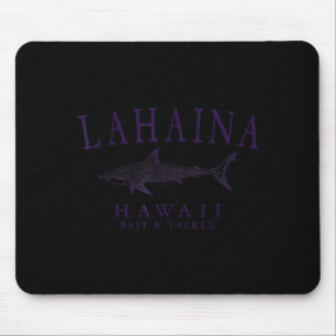 Lahaina Hawaii Hai Vintage-Pflaume Kunst Angeln Mousepad