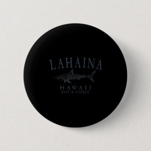 Lahaina Hawaii Hai vintage Schiefer Kunst Angeln Button