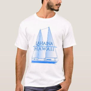 Lahaina Küste Nautical Segelschiff T-Shirt