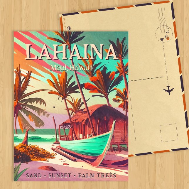 Lahaina Maui Hawaii 60er Postkarte (Von Creator hochgeladen)