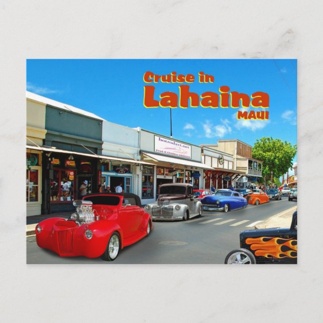 Lahaina Maui Postkarte (Vorderseite)