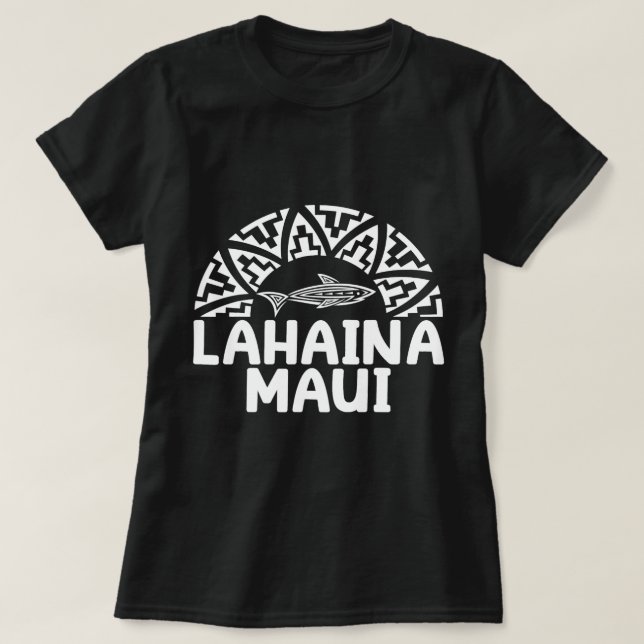 Lahaina Maui Tshirts Shark Vacation Abenteuerreise (Design vorne)