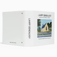 Lahiff Genealogie Binder mit der Kapelle St. Colum