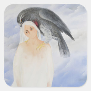 Lähmendes Gewicht des Gewichtsgewichts auf mir Quadratischer Aufkleber