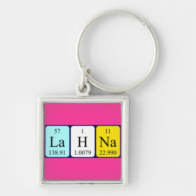 Lahna Periodenschlüsselring Schlüsselanhänger (Vorne)