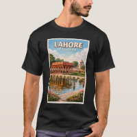 Lahore Pakistan Gärten Illustration Reise Kunst
