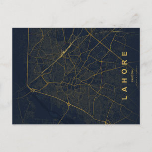 Lahore Pakistan Karte Minimal