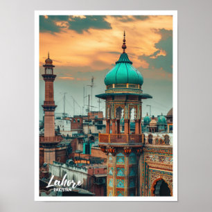 Lahore Pakistan Kunst, Dichtung und Musik Poster