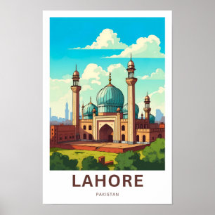 Lahore Pakistan Travel Print Poster