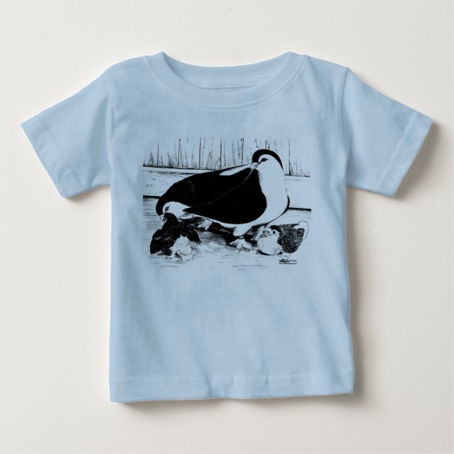Lahore-Tauben 1980 Baby T-shirt (Vorderseite)