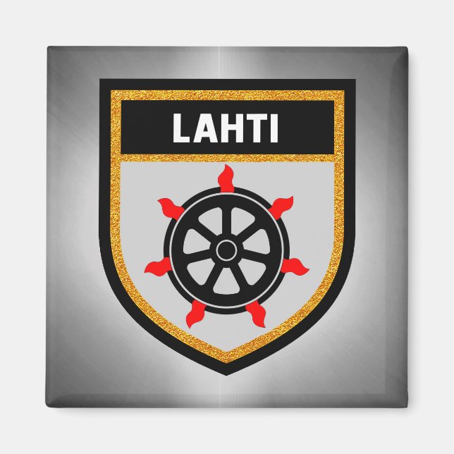 Lahti Flag Magnet (Vorne)