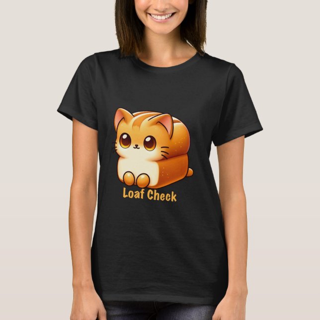 Laib Check Katze T-Shirt (Vorderseite)