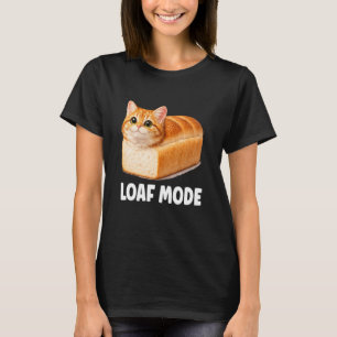 Laib-Modus Orange Katze Lustig Niedlich Brot Meme T-Shirt