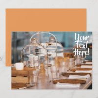 Laid Dinner Tabelle Mehrzweck-Texteinladung