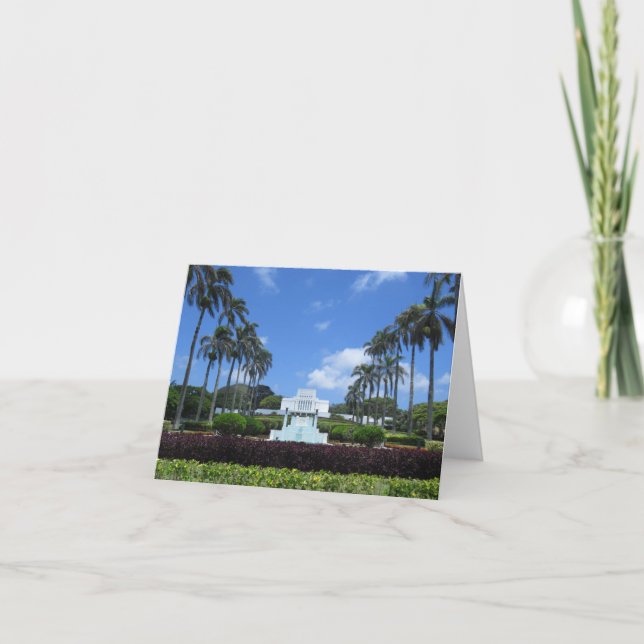 Laie Hawaii LDS Temple Karte (Vorderseite)